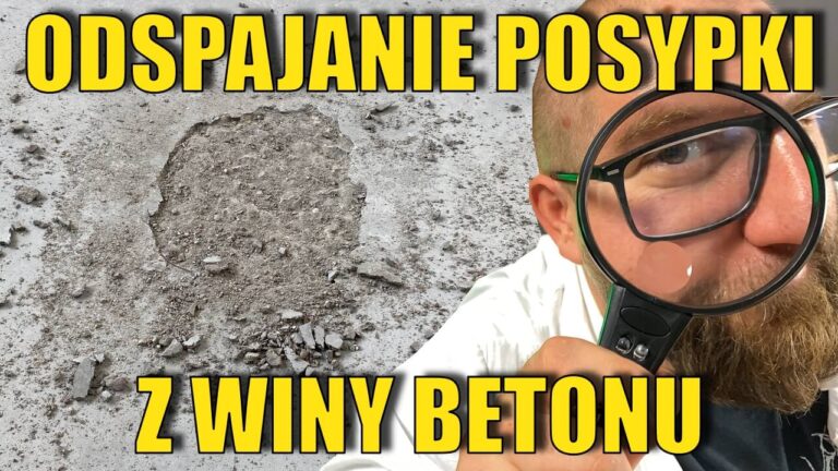 Odspajanie posypki utwardzającej DST – z winy betonu