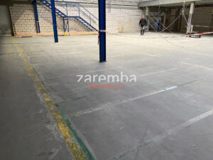 Hala produkcyjna Euroline PRZED regeneracją posadzki